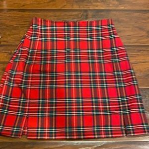 Brandy Melville skirt in red plaid